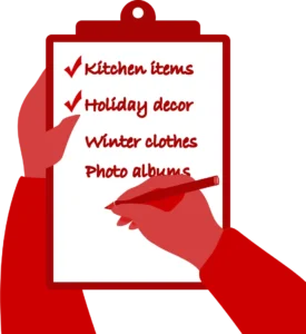 Storage Checklist